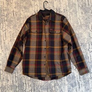 Orvis Men's Flannel Shirt - Brown, Black, Red, & Yellow